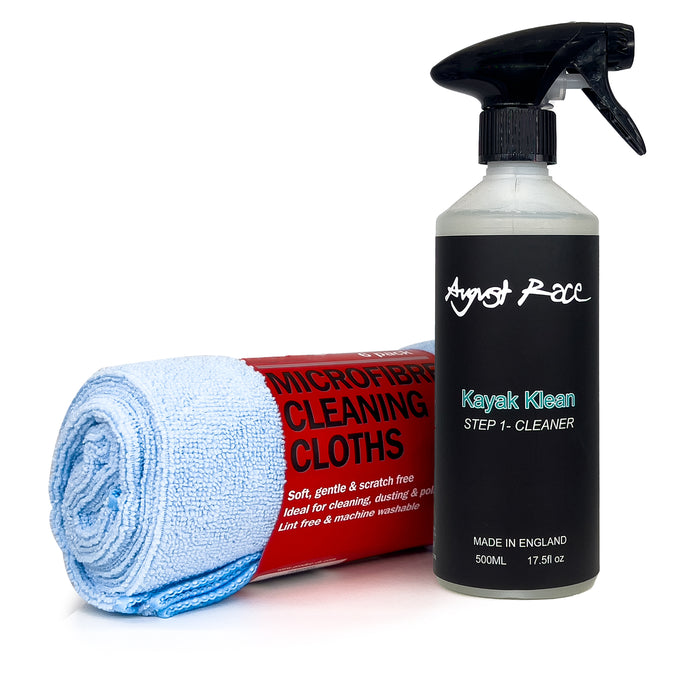 Kayak Klean Step 1 - Inflatable & Rigid Kayak Cleaner by August Race